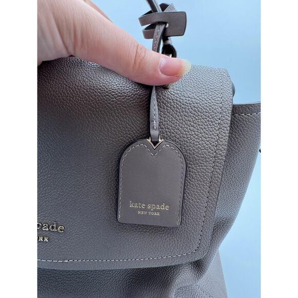 Kate Spade New York Pebbled Leather Backpack – Taupe – Gently Used - Picture 9 of 14
